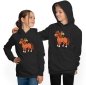 Preview: Hoodie Kids Hooded Sweater - Horses Mother/Child i251